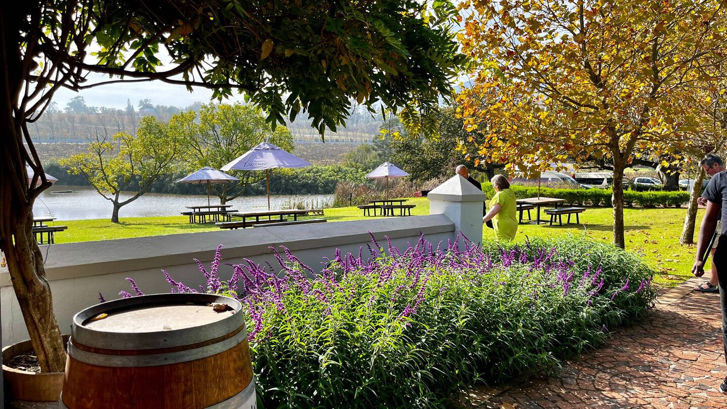 The pretty L'Avenir winery in Stellenbosch