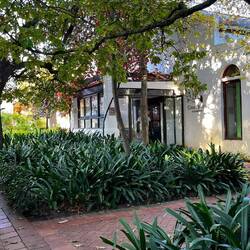 The pretty entrance to Fairview winery