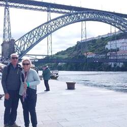 This Porto bridge was designed by the same dude as the Eiffel tower.
