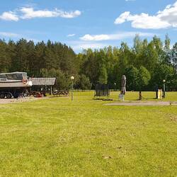 Niemand ist hier auf dem Campingplatz