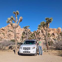 James, his car and the first of many adventures, no doubt!