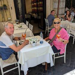 An Aperol Spritz refreshing after the tours!
