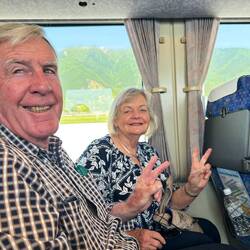 Imitating the local schoolkids.