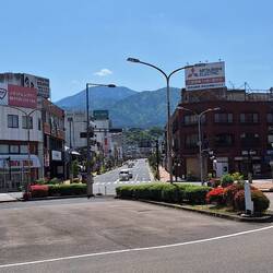 Nakatsugawa town from the train/bus station