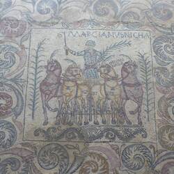 HUGE mosaic, it covers a whole wall of the museum!