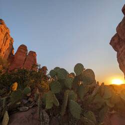 Cathedral beautiful sunset