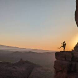 Cathedral, beautiful sunset