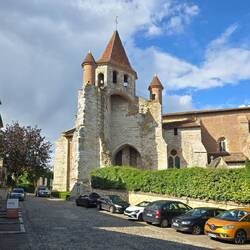 The bell tower partially collapsed in 1794, but is still impressive