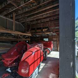 Two Mccormick tractors built for Apple harvesting.