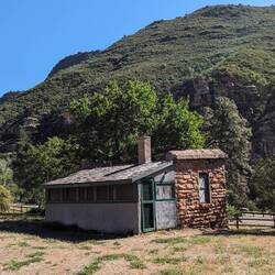 The owner took advantage of the scenery too and opened vacation cottages