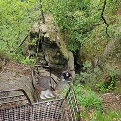 Und natürlich wieder runter...