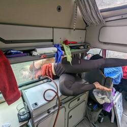 Zum Umfüllen von Wasser muss man nicht zwingend den Bus verlassen 😎