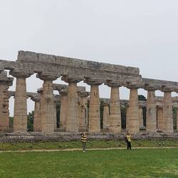The Temple of Hera, known as The Basilica the only temple to have matching columns on all sides