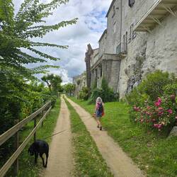 Rampart walk was very pretty