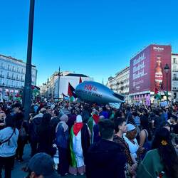 The crowds, and rally