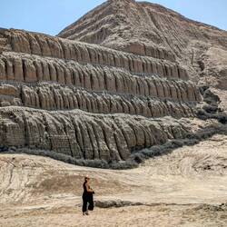 Huaca del Sol - administrative center of the Moche capital.