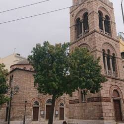Church of the holy trinity - at the end of our street in Athens