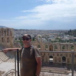 In front of the Herod Atticus Odean