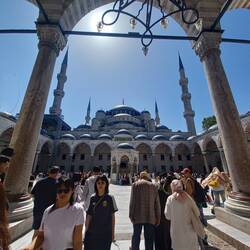 The Blue Mosque from the entrance