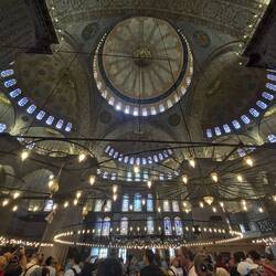 Inside the magnificent Blue Mosque