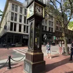 The Gastown steam clock is one of Vancouver's most iconic landmarks.