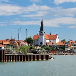 Blick auf die Altstadt von Rønne