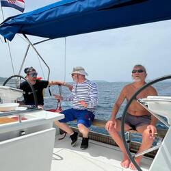 Redouane, Skipper Christian und Gisbert