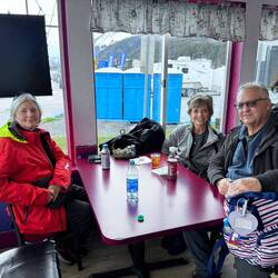 Waiting in a Bakery to Board the Ship