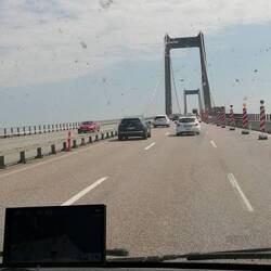Die Brücke über den Lillebaelt nach Fünen