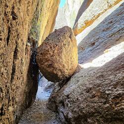 An area of the cave trail with lots of light