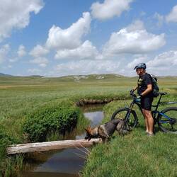 Sehr spannen die Überquerung, das war nur win wackeliger Balken