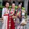 Some visiting girls who had hired local costumes
