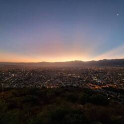 Sonnenuntergang über Cocha