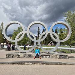 Me with the Olympic rings