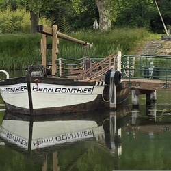 The Henri Gonthier jig moored in the basin