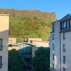 Salisbury Crags from our flat