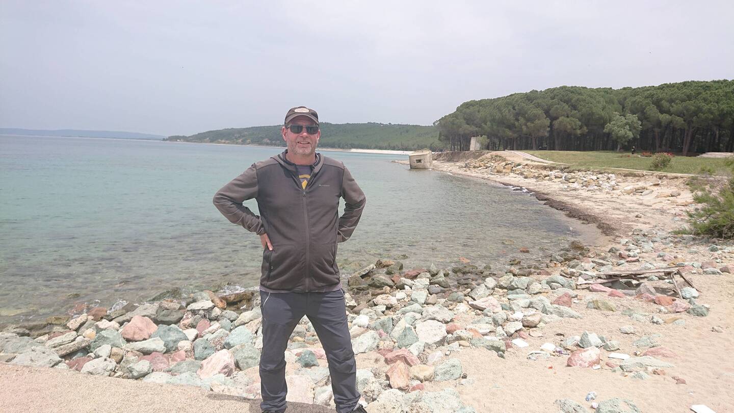 At North beach, the Anzacs were supposed to land here