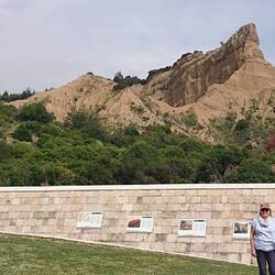 The Sphinx, steep topography that the Anzacs had to climb up in the dark, off the boat