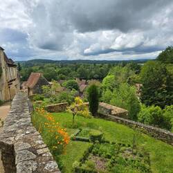 ... with views over a knot garden