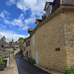 Looking back up the main street
