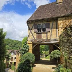 Half timbered houses. The village has been very sympathetically restored