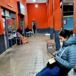 Gegen 19 Uhr ist die Sonne weg und es wird kalt.