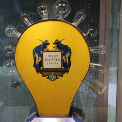 The earliest glass bulbs were blown for Edison at Corning Glass Works in 1879.