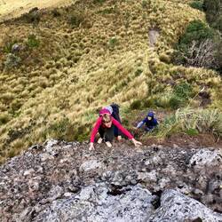 Das letzte Stück wurde ein bisschen geklettert