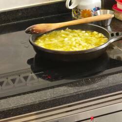 Confit potatoes for Tortilla de Patata