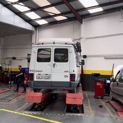 Klapfi in der Werkstatt