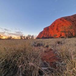 und der Berg beginnt zu leuchten