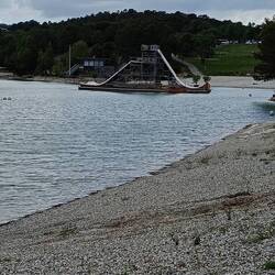 Getting the waterslides cleaned