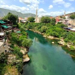 Mostar, Blick von der Brücke