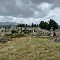 Panoramablick über die Ruinen